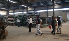 Company Customers Visiting Peanut Machine Plant